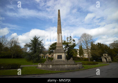 La colonna della vittoria nel Royal Victoria Park Bath England Regno Unito Foto Stock