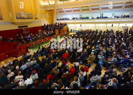 Cerimonia di laurea della Kingston University 2014, London Rd, Kingston, Inghilterra, Regno Unito Foto Stock