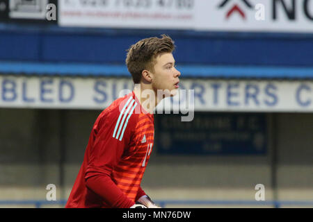 Bailey Peacock- Farrell giocando per l'Irlanda del Nord Under a Coleraine Showgrounds il 26 marzo 2018. 2019 UEFA Under 21 Qualificatore del campionato - Gruppo 2 - Irlanda del Nord 0 Islanda 0. Foto Stock
