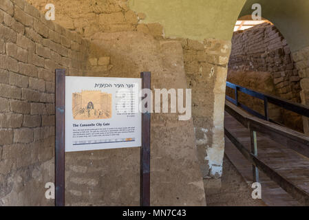 Visita Ashkelon National Park, Israele Foto Stock