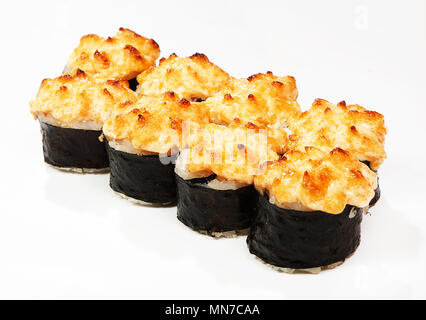 Sfornati (salmone, formaggio Filadelfia, cetriolo). Foto Stock