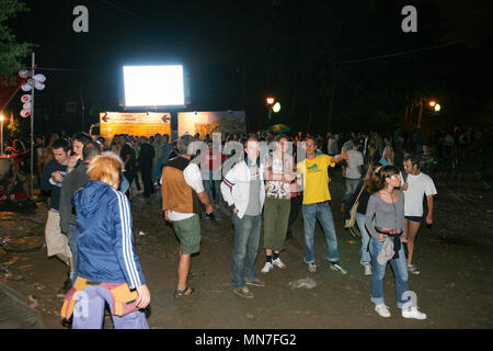 La EXIT Music Festival 2005 in Petrovaradin Fortress, Novi Sad Serbia. Foto Stock