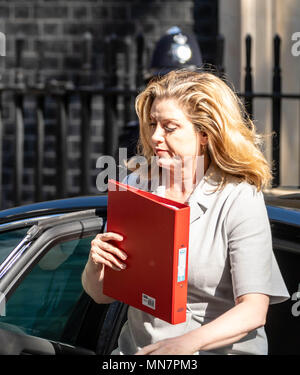 Londra, 15 maggio 2018, Penny Mordaunt ,lo Sviluppo Internazionale Segretario arriva a Downing Street Credit Ian Davidson Alamy Live News Foto Stock