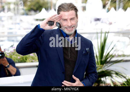 Cannes, Frankreich. 15 Maggio, 2018. John Travolta al "Rendezvous con John Travolta - Gotti' photocall durante la settantunesima Cannes Film Festival presso il Palais des Festivals il 15 maggio 2018 a Cannes, Francia Credito: Geisler-Fotopress/Alamy Live News Foto Stock