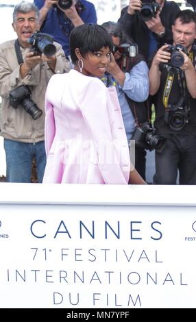 Damaris Lewis attrice Blackkklansman, Photocall. Il 71° Festival di Cannes Cannes, Francia 15 maggio 2018 Dja1665 Credit: Allstar Picture Library/Alamy Live News Foto Stock