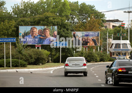 Bender, Repubblica di Moldavia, Poster sul referendum sull indipendenza Foto Stock