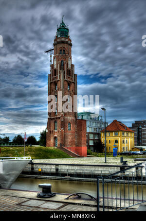 Faro di Bremerhaven. Bremerhaven - Loschenturm. Foto Stock