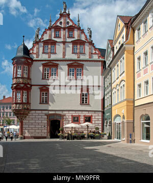 Il Municipio, la piazza del mercato, Coburg, Alta Franconia, Baviera, Germania, Foto Stock