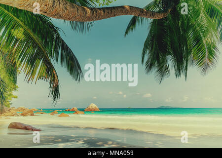 Anse Lazio beach l'isola di Praslin seychelles Foto Stock