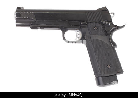 Governo colt m1911 - Pistola ad aria compressa isolato su bianco Foto Stock