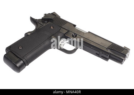 Governo colt m1911 - Pistola ad aria compressa isolato su bianco Foto Stock