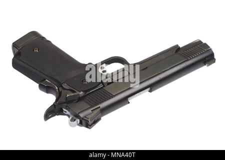 Governo colt m1911 - Pistola ad aria compressa isolato su bianco Foto Stock