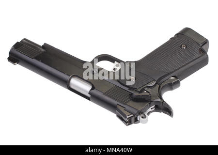 Governo colt m1911 - Pistola ad aria compressa isolato su bianco Foto Stock