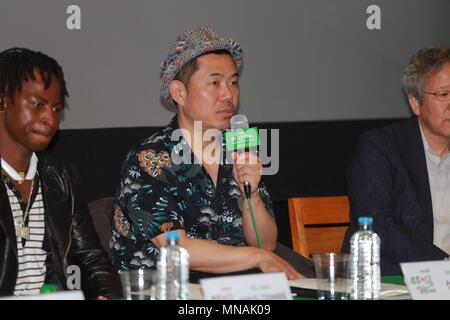 Seul in Corea. 15 Maggio, 2018. Hwang Chansung, Gyuyoung Park partecipare alla conferenza stampa di apertura del film festival di Seoul, Corea su 01 Maggio, 2018.(Cina e Corea diritti) Credito: TopPhoto/Alamy Live News Foto Stock