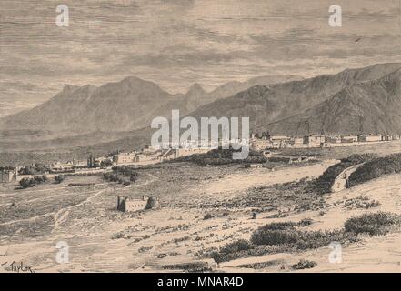 Vista generale di Tetuan. Il Marocco 1885 antica vintage delle immagini di stampa Foto Stock