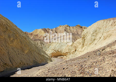 Sabbia e argilla di dune, Zabriskie Point del Parco Nazionale della Valle della Morte, STATI UNITI D'AMERICA Foto Stock