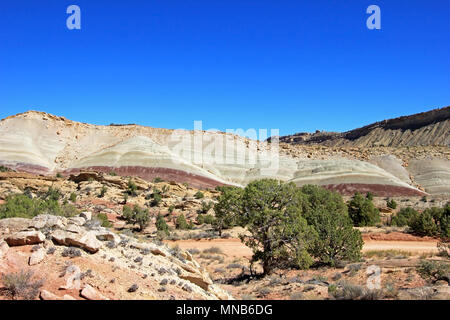 Il Waterpocket Fold nel Parco nazionale di Capitol Reef, STATI UNITI D'AMERICA Foto Stock