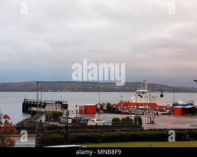 Il Ferry Pier a Dunoon Scozia, Regno Unito Foto Stock