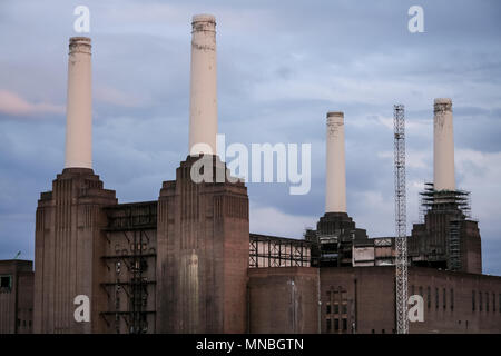 Battersea Power Station, Wandsworth, a sud ovest di Londra, Regno Unito. Foto Stock