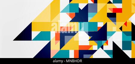 Triangolo design pattern di sfondo. Triangolo design pattern di sfondo. Vettore o business technology modello di presentazione, brochure o volantini pattern, o geometrico banner web Illustrazione Vettoriale