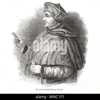 Thomas Wolsey, Signor Cardinale, dando una benedizione Foto Stock