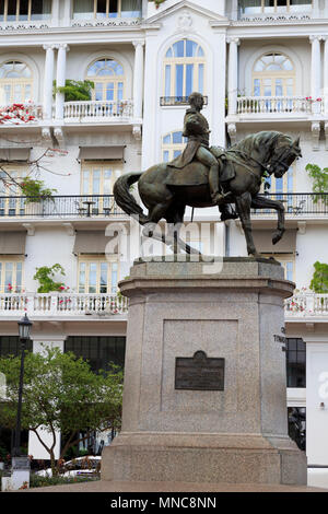 Herrera monumento, Città Vecchia, Panama City, Panama America Centrale Foto Stock