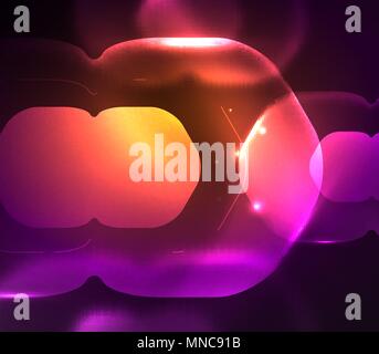 Sfocata esagoni trasparente sul buio, digitale sfondo astratto. Sfocata esagoni trasparente sul buio, digitale sfondo astratto. Hi-tech azienda moderna tecnologia o di sfondo o sfondo presentazione Illustrazione Vettoriale