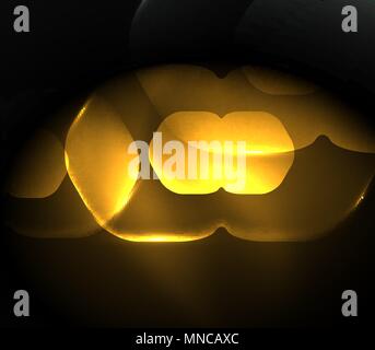 Sfocata esagoni trasparente sul buio, digitale sfondo astratto. Sfocata esagoni trasparente sul buio, digitale sfondo astratto. Hi-tech azienda moderna tecnologia o di sfondo o sfondo presentazione Illustrazione Vettoriale