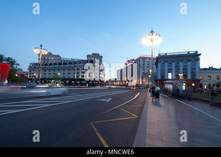 La piazza del teatro di Mosca, Teatral'nyy Proyezd russia Foto Stock