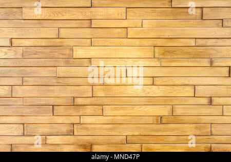 Piastrelle a muro con texture di legno di close-up. Vista piana. Foto Stock