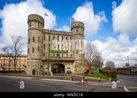 I militari mantengono regimental museum, Dorchester presi in Bridport Road, Dorchester Dorset, Regno Unito il 16 aprile 2018 Foto Stock