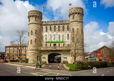 I militari mantengono regimental museum, Dorchester presi in Bridport Road, Dorchester Dorset, Regno Unito il 16 aprile 2018 Foto Stock