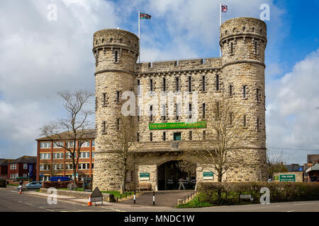 I militari mantengono regimental museum, Dorchester presi in Bridport Road, Dorchester Dorset, Regno Unito il 16 aprile 2018 Foto Stock