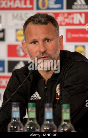 Cardiff, Galles, UK. 16 maggio 2018. Ryan vedi figg. *** Il Galles Conferenza Stampa, St Fagans Museum, Cardiff, Galles, 16/05/18 - Galles' international football manager, vedi figg. *** Ryan, ha annunciato la sua squadra per le prossime amichevoli internazionali contro il Messico in California, Stati Uniti d'America. Credito: Andrew Dowling/Fotografia influenti/Alamy Live News Foto Stock