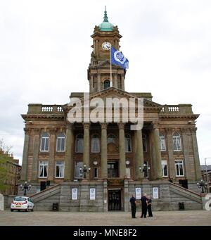 Wirral, Merseyside, 16/05/2018 Tranmere rovers football club hanno civic per celebrare le squadre promozione per il calcio leauge, Credito Ian Fairbrother / Alamy Foto Stock