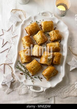 Panini con salsicce Foto Stock