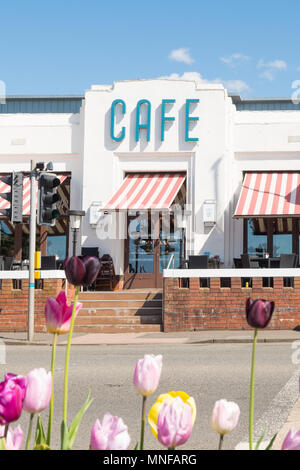 Nardinis Cafe e Gelateria, Largs, Scotland, Regno Unito Foto Stock