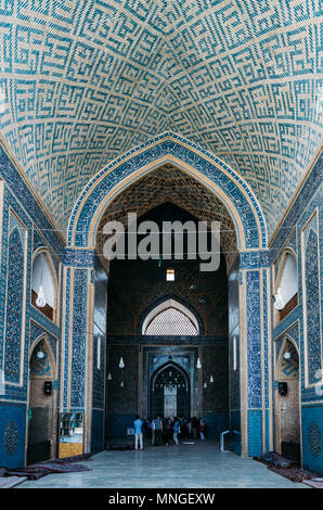 La Moschea Jameh, Masjed-ho Jame' Moschea, Yazd, Iran su Aprile 24th, 2018 Foto Stock