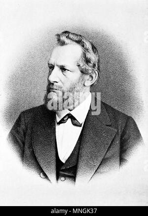 EMIL DU BOIS-REYMOND (1818-1896) medico tedesco e fisiologo Foto Stock