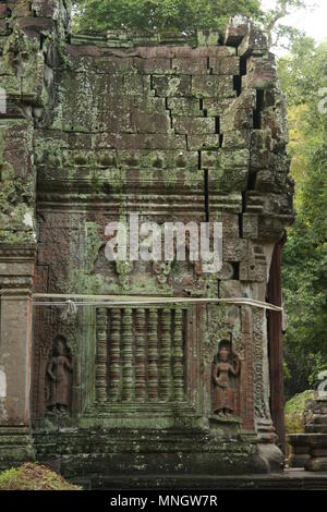 L'ingresso al Ta Prohm, Cambogia Foto Stock