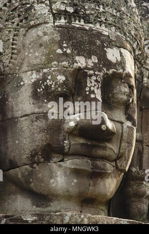 Bassorilievi a Angkor Thom, Siem Reap Cambogia Foto Stock