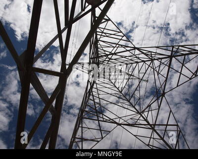 Torre elettrico in Huancayo - Perù Foto Stock