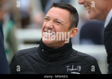 York, Regno Unito. 16 maggio 2018. Frankie Dettori Jockey Dante Festival 2018, ippodromo di York York Racecourse, York, Inghilterra 16 maggio 2018 Credit: Allstar Picture Library/Alamy Live News Foto Stock