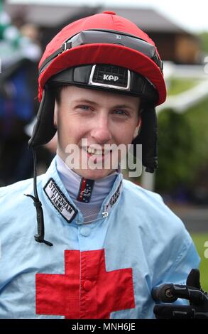 York, Regno Unito. 16 maggio 2018. Nathan Evans Jockey Dante Festival 2018, ippodromo di York York Racecourse, York, Inghilterra 16 maggio 2018 Credit: Allstar Picture Library/Alamy Live News Foto Stock