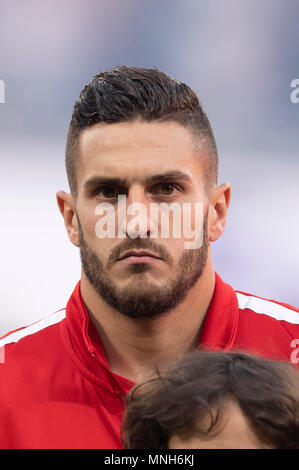 Jorge Koke Merodio Resurreccion di Atletico de Madrid durante la UEFA Europa League" finale, match tra Olympique De Marseille 0-3 Atletico de Madrid a Stade de Lyon il 16 maggio 2018 a Lione, Italia. Credito: Maurizio Borsari/AFLO/Alamy Live News Foto Stock