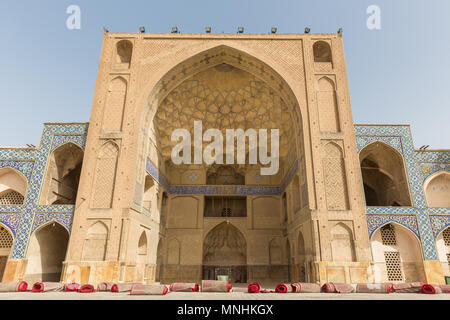 La Moschea Jameh di Isfahan, Iran. Questa moschea è Patrimonio mondiale dell UNESCO Foto Stock