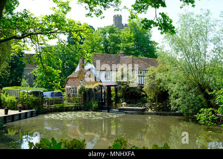 Smarden laghetto, Kent, Inghilterra, Regno Unito, GB Foto Stock