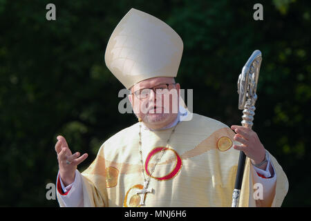 Cattolica romana il Cardinale Reinhard Marx, presidente della cattolica conferenza episcopale tedesca, durante la 101st Katholikentag nel 13 maggio 2018 a Münster, Germania Foto Stock