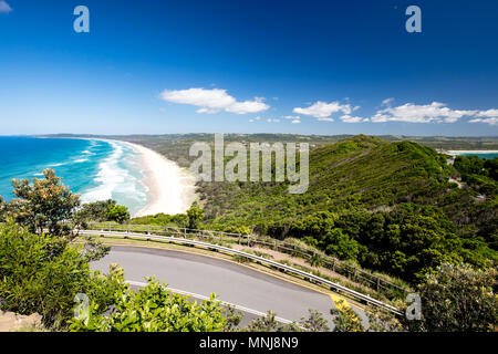 Tallows Beach nella Baia di Byron Foto Stock