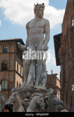 Fontana di Nettuno, Firenze Foto Stock